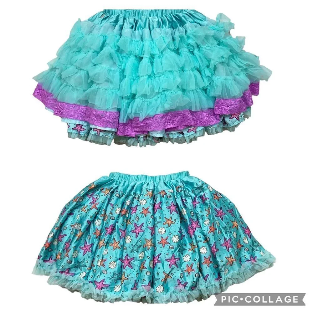Disney Collection By Tutu Couture The Little Mermaid Reversible Multi Layer Tutu